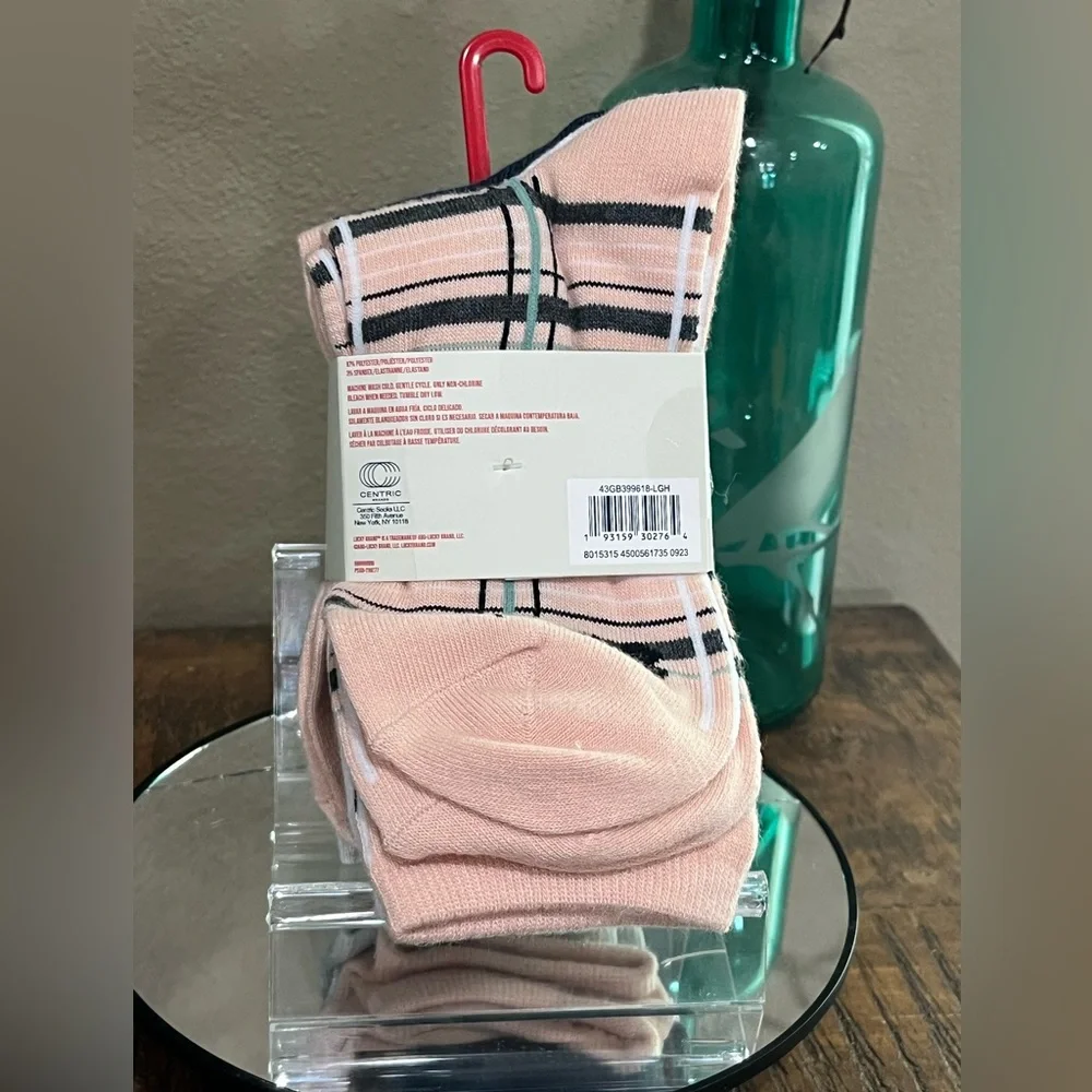 Lucky Brand 5-Pack Crew Socks, new!
